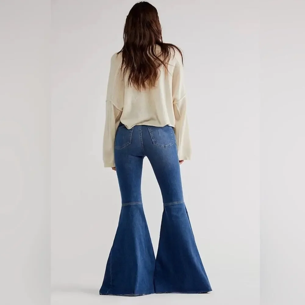 Free People Women's Sz 24 Just Float On Flare Jeans - Picture 9 of 9